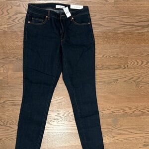 Loft Curvy Skinny Dark Wash Jeans